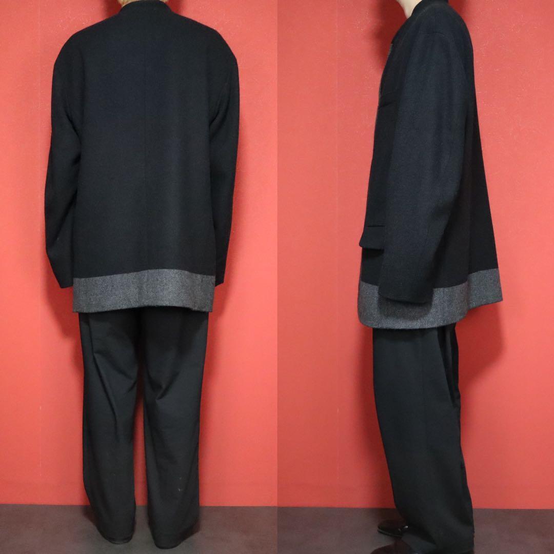 ISSEY MIYAKE MEN 11AW Bicolor Mao Collar Jacket Size 5
