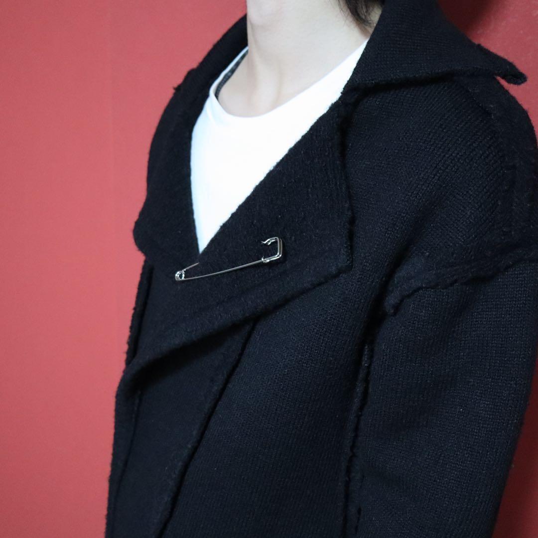 Limi Feu Inside-Out Safety Pin Deconstructed Coat Size 2