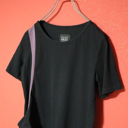 Japanese Brand 17SS RAGNE KIKAS for YY T-Shirt Black Size 2