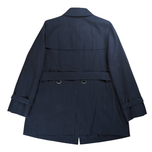 BURBERRY LONDON Dark Navy Short Trench Coat Size 44