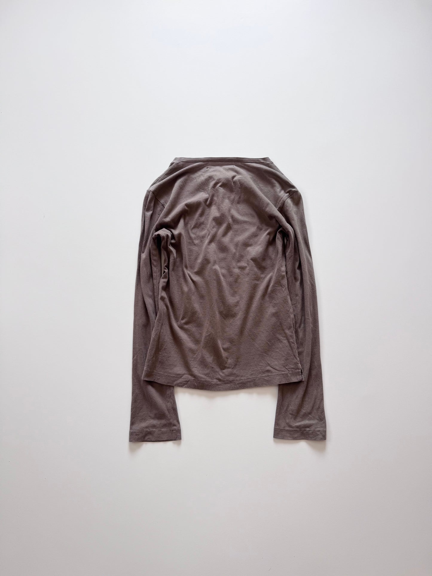 Limi Feu Brown Long Sleeve Shirt Size XS