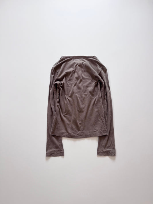 Limi Feu Brown Long Sleeve Shirt Size XS