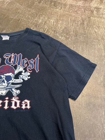 Vintage Black Cotton Tee Size L