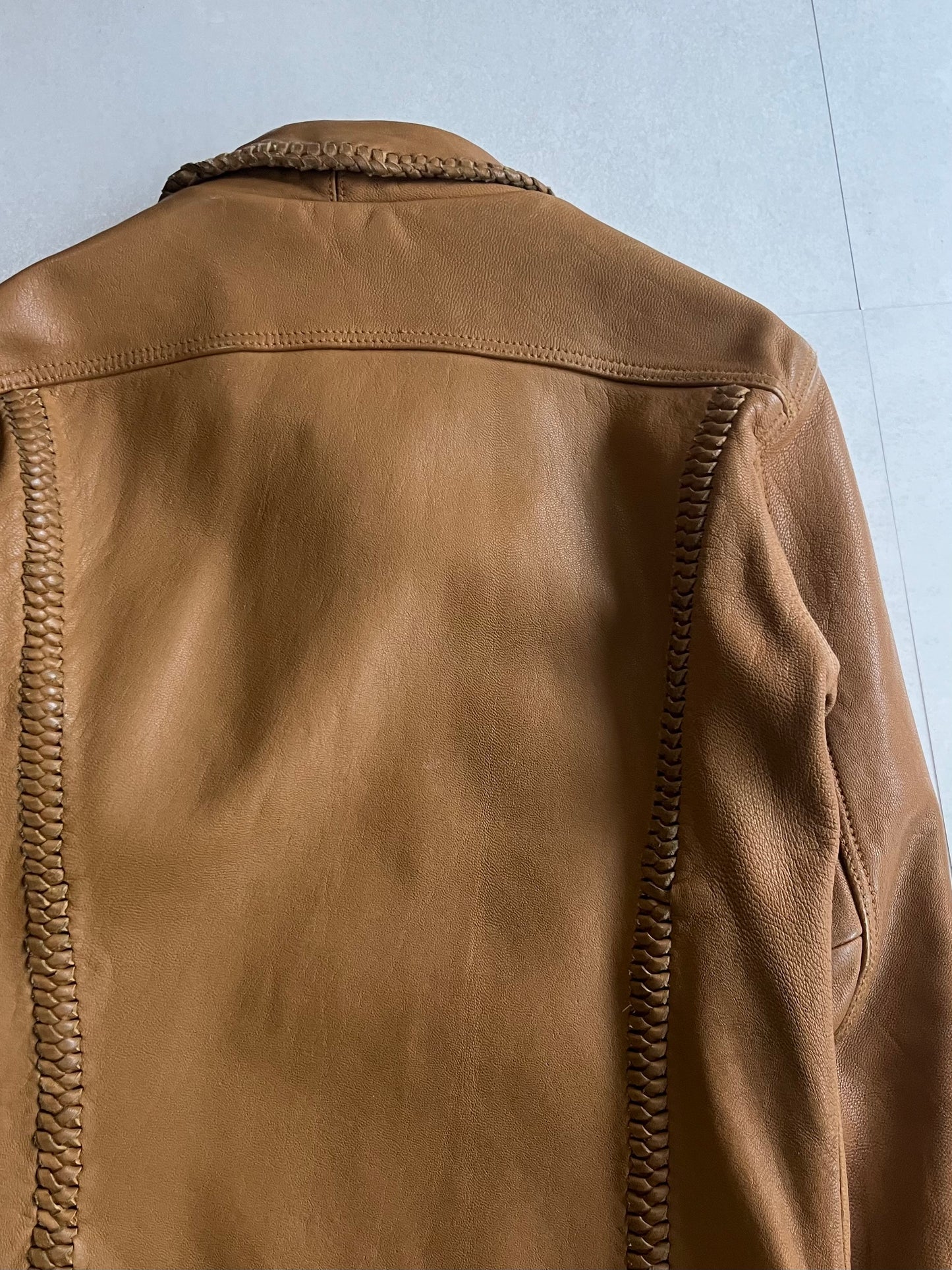 PHENOMENON BEYOND DESCRIPTION Leather Jacket Brown Size S