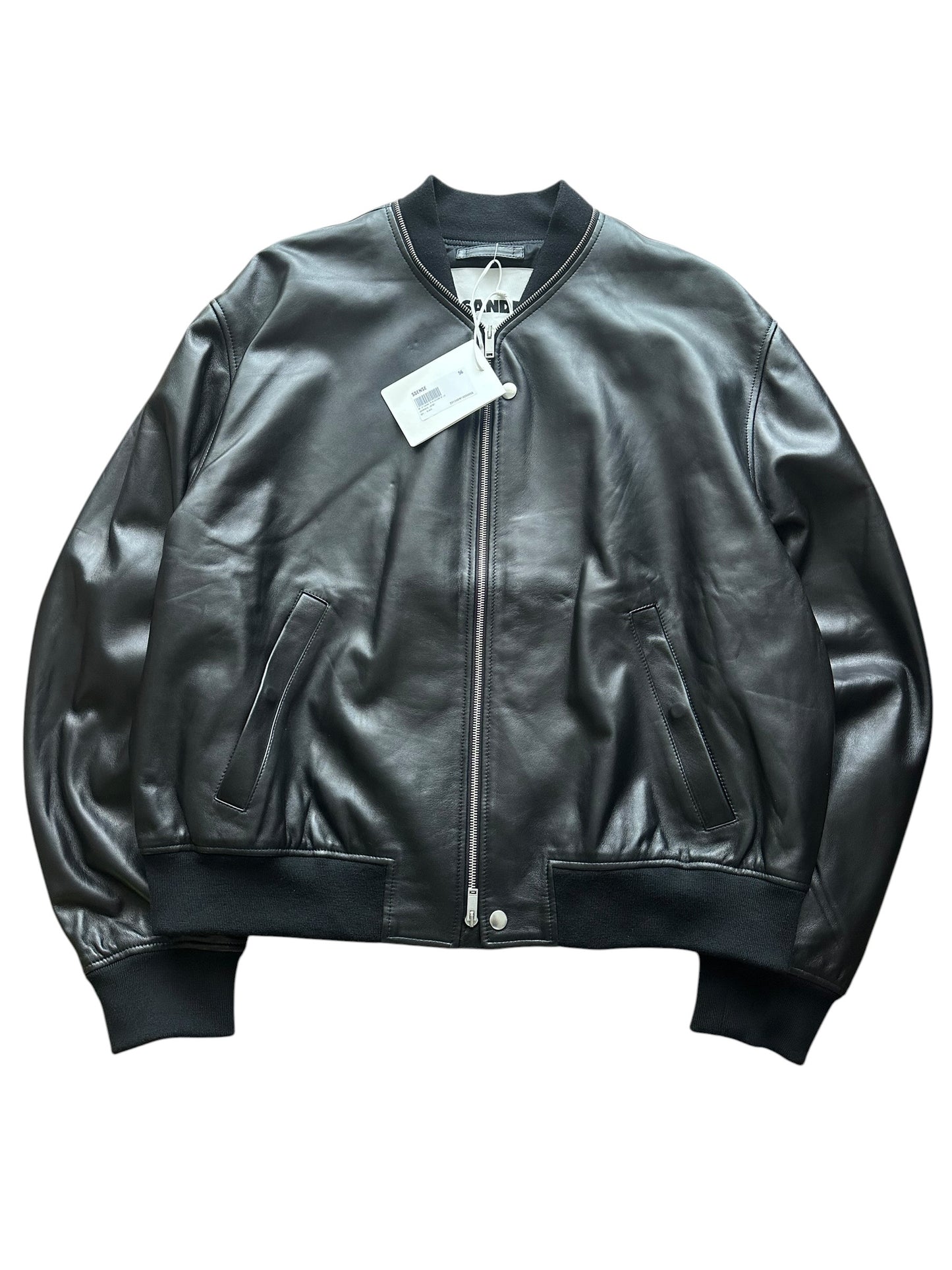Jil Sander SS23 Jil Sander Lambskin Jacket Black Size XXL