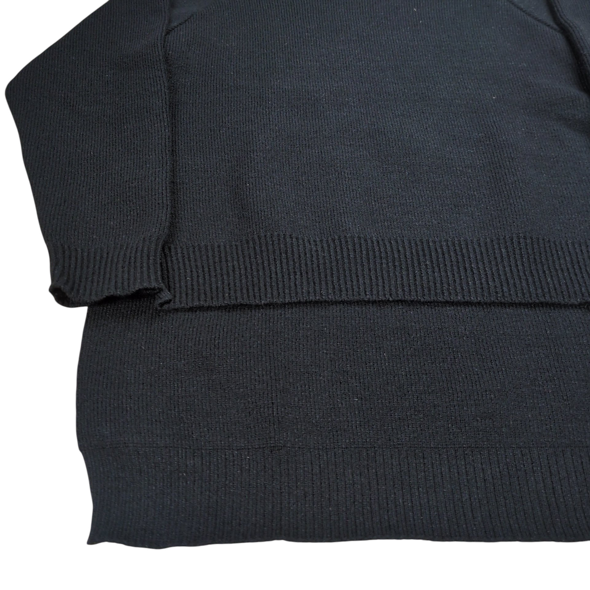 BLACK COMME des GARCONS Crew Neck Long Sleeve Sweater Size M