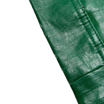 Rick Owens DRKSHDW 18SS Coated Zip Denim Jacket Green Size S
