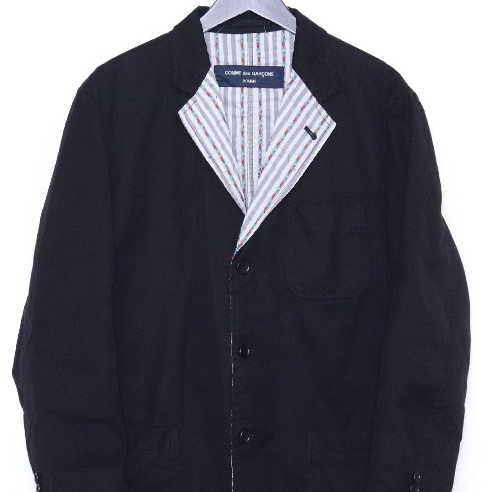 COMME des GARCONS HOMME Floral Stripe Jacket Black Size M