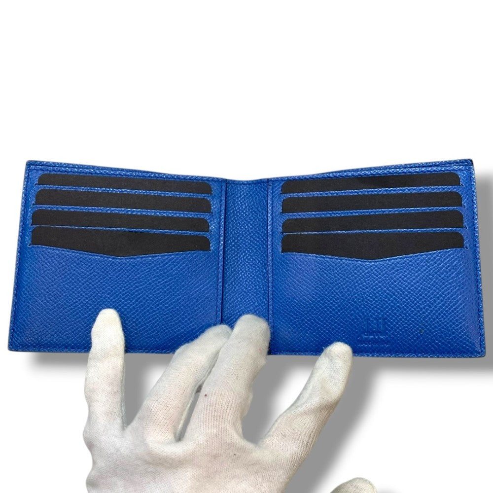 DUNHILL Cadogan Bi-Fold Wallet Navy Blue Size F