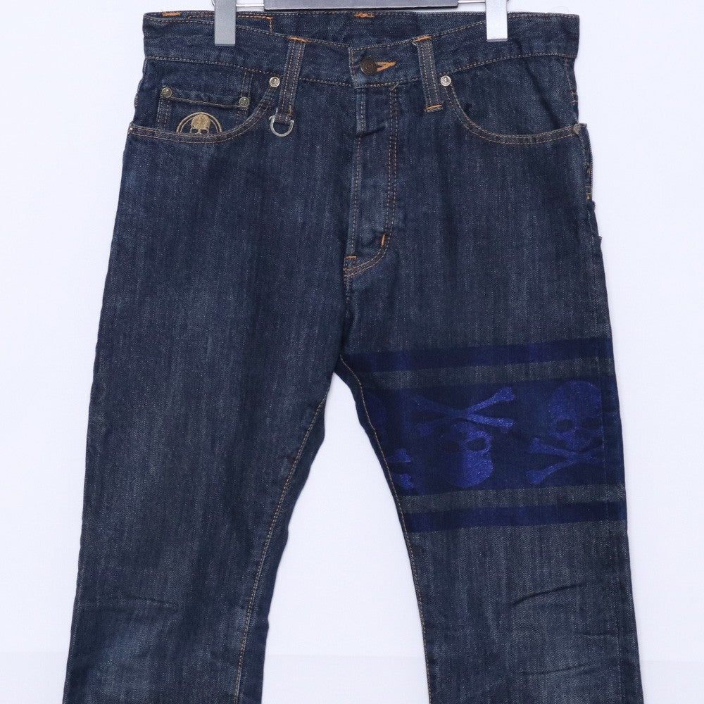 MASTERMIND JAPAN mindblow Skull Print Denim Jeans Size S