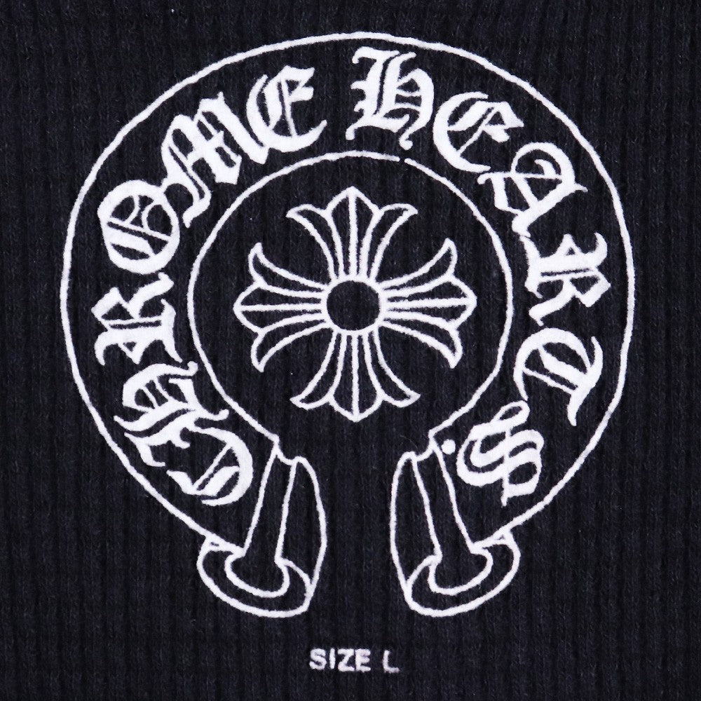 Chrome Hearts JOE FOTI SKULL Zip-Up Hoodie Black Size L