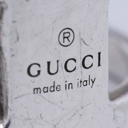 GUCCI Interlocking G Ring Silver Size JP 10
