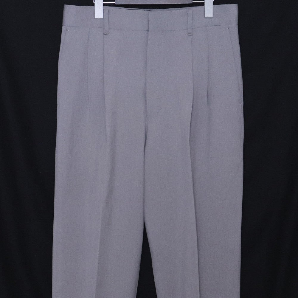 THE ROW 2-Pleat Tapered Wool Slacks Gray Size US32