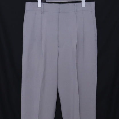 THE ROW 2-Pleat Tapered Wool Slacks Gray Size US32