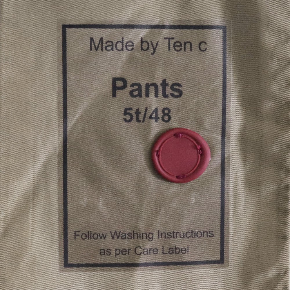 TEN C 25SS Cotton Gabardine Army Cargo Pants Black Size 48