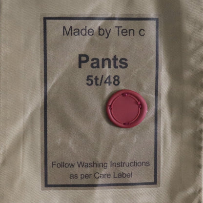 TEN C 25SS Cotton Gabardine Army Cargo Pants Black Size 48