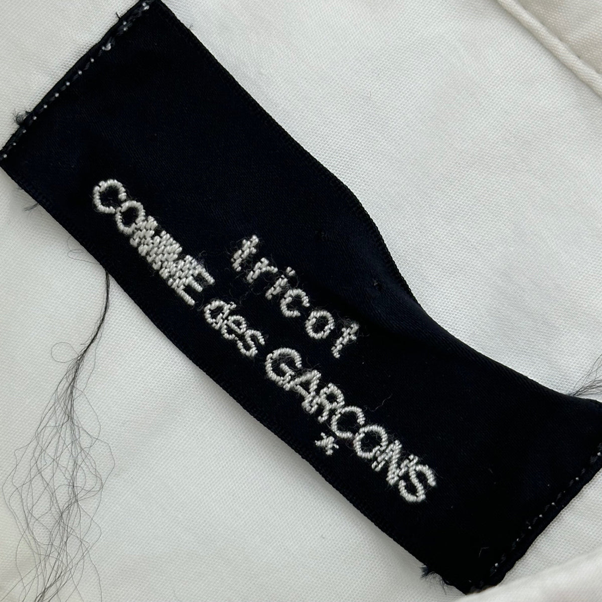 COMME des GARCONS 91SS S/S Buttonless Shirt White Size FREE