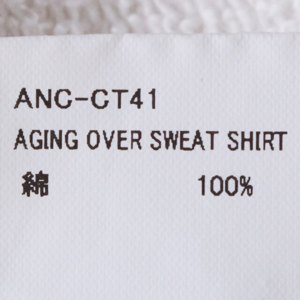 ANCELLM Aging Over Sweatshirt Ivory Size 2