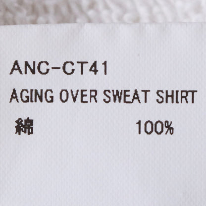 ANCELLM Aging Over Sweatshirt Ivory Size 2