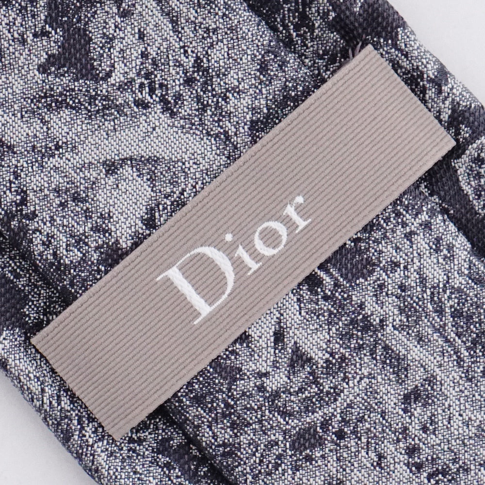 DIOR Toile de Jouy Sauvage Tie Gray Size F