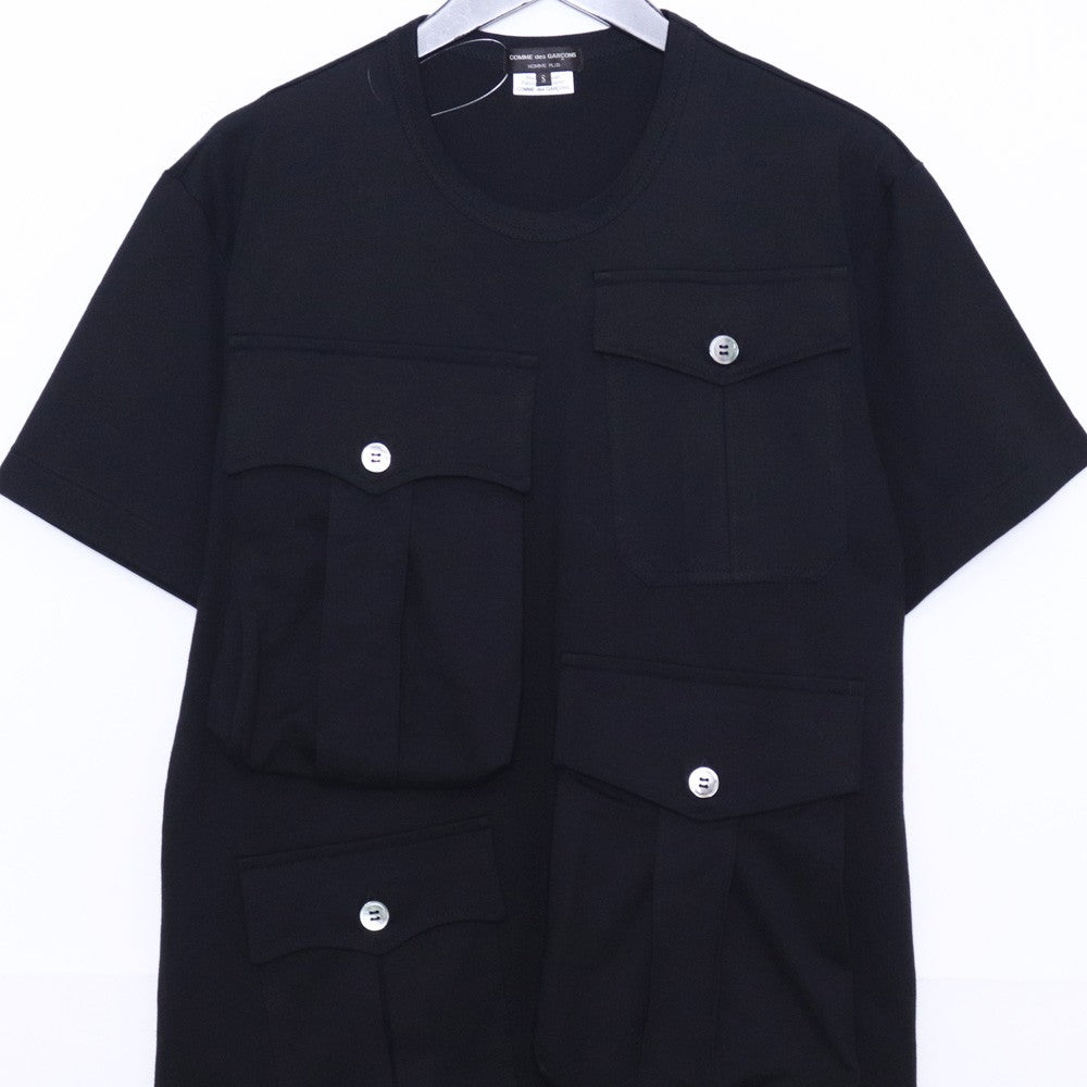 COMME DES GARCONS HOMME PLUS 25AW Flap T-Shirt Black Size S