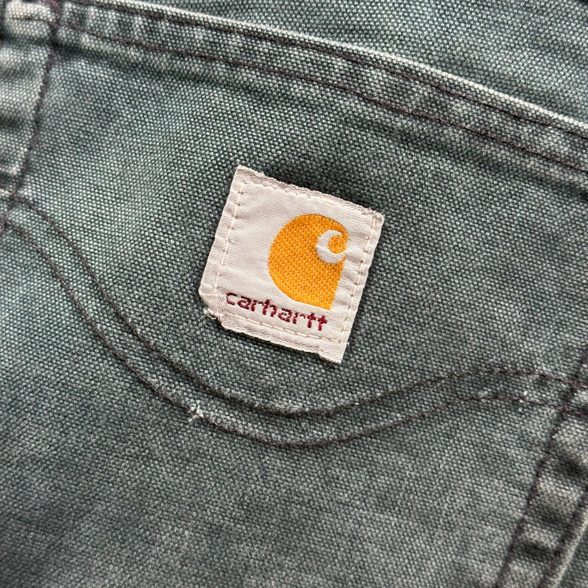 carhartt 1970s Duck Canvas Tapered Work Pants Green