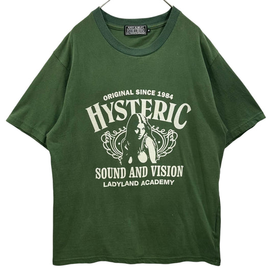 HYSTERIC GLAMOUR 25AW LADYLAND ACADEMY T-Shirt Green Size M