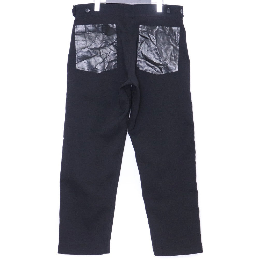 Comme des Garcons SHIRT EVA Back Pocket Pants Black Size XS