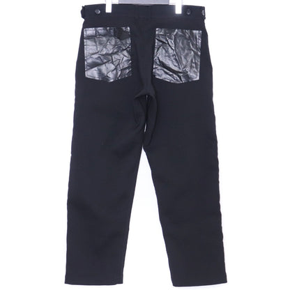 Comme des Garcons SHIRT EVA Back Pocket Pants Black Size XS