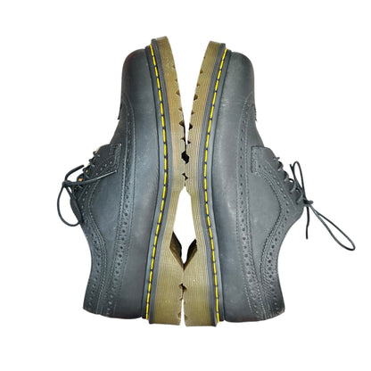 DR.MARTENS Leather Brogue Wingtip Shoes Black Size 27cm