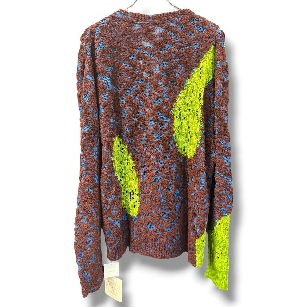 KOTA GUSHIKEN 26SS Collaged Knit Sweater Green Size 2