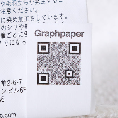 GRAPHPAPER 25AW Gradient Dyed Wool Knit Black/White Size 1