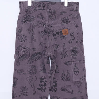 BlackEyePatch UE Tattoo Flash Duck Pants Purple Size M