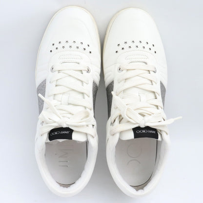 Jimmy Choo HAWAII M FAF Sneakers White Silver Size EU 44