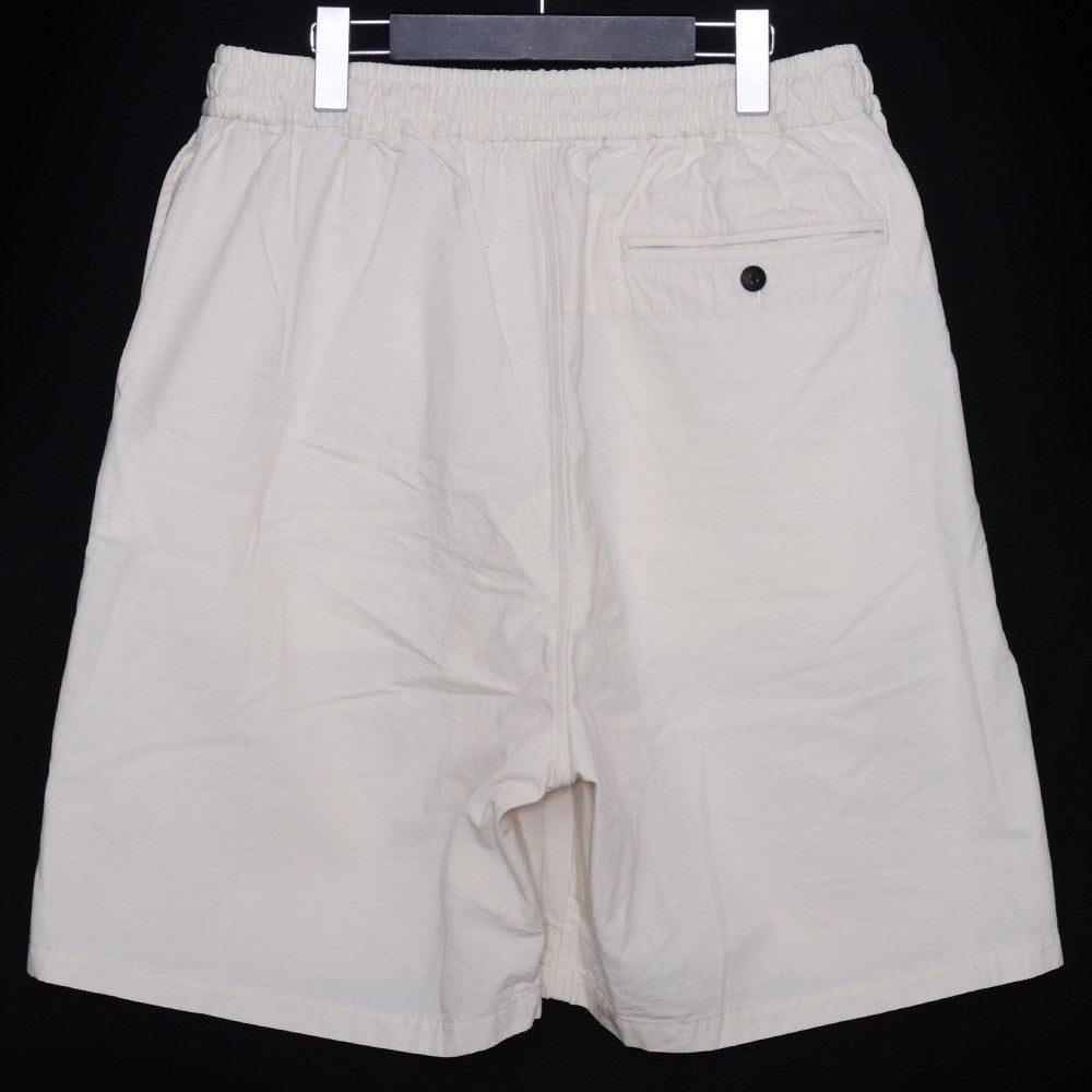 SUS-SOUS 25SS Organic Cotton Silk Nep Shorts White Size 9
