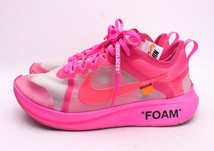 Off-White Nike THE 10 Zoom Fly SP Pink Sneakers Size 28