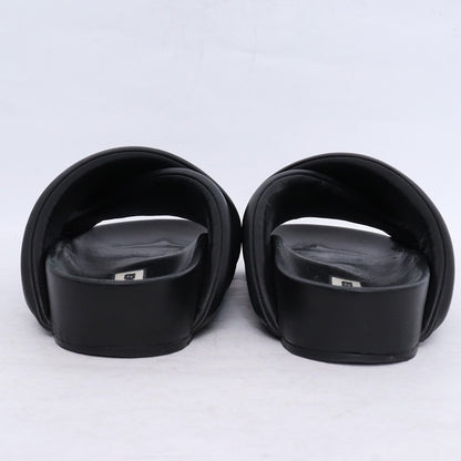 JIL SANDER Crossover Padded Strap Sandals Black Size EU 42