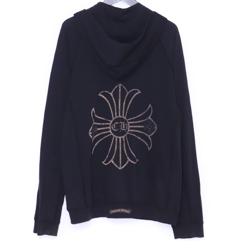 CHROME HEARTS Old CH Plus Dagger Zip Hoodie Black Size L