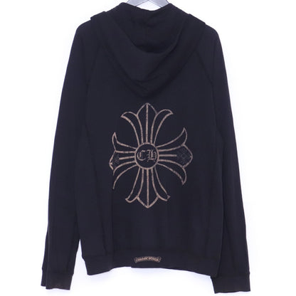 CHROME HEARTS Old CH Plus Dagger Zip Hoodie Black Size L