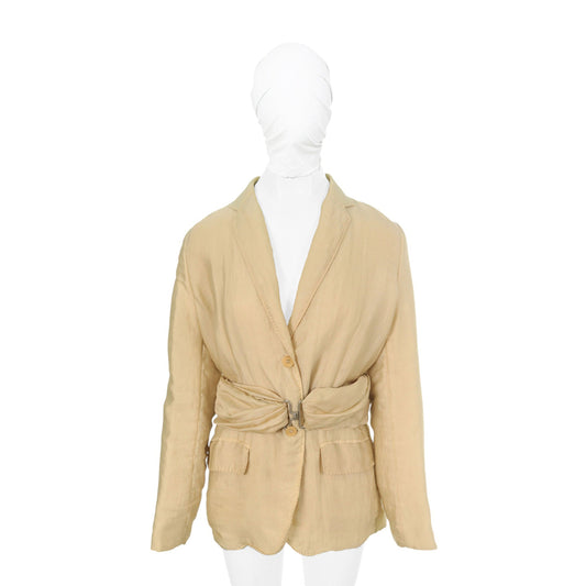 Helmut Lang Cupra Nylon Belt Beige Size 40