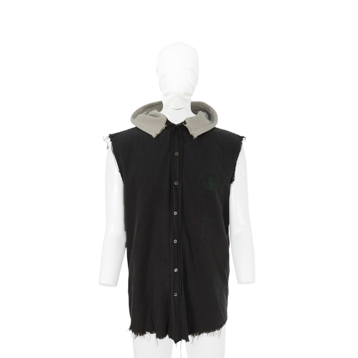 RAF SIMONS 2002 FW Cotton Long Sleeve Black Gray