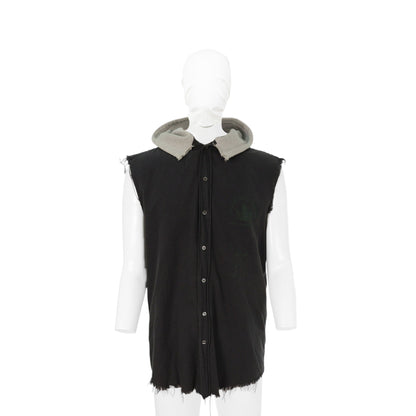RAF SIMONS 2002 FW Cotton Long Sleeve Black Gray