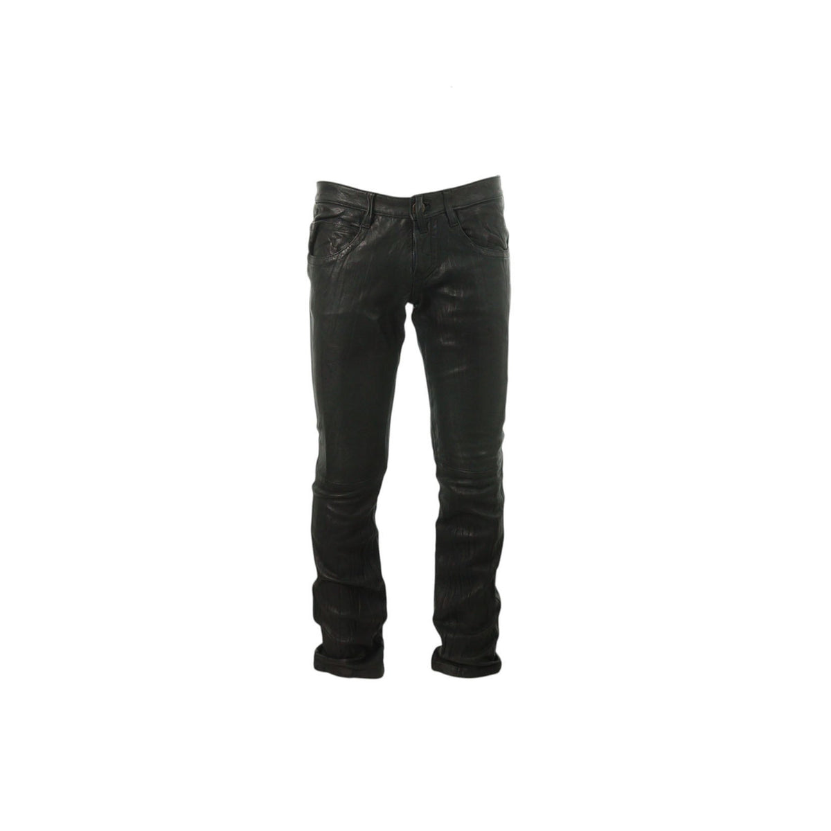 JEAN'S PAUL GAULTIER Black Sheepskin Casual Pants Size 48