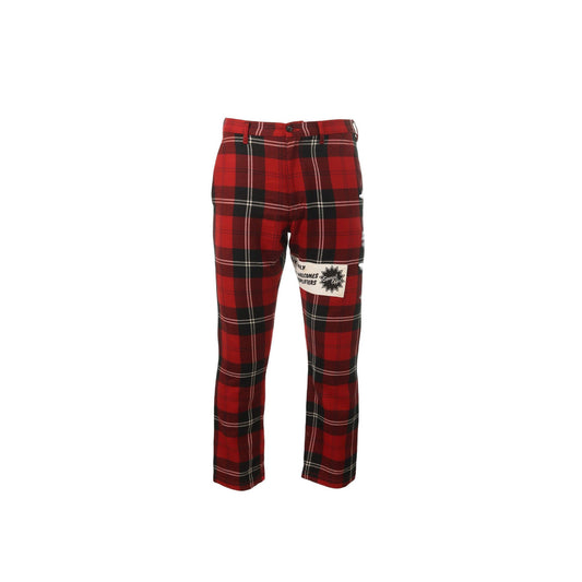 COMME des GARCONS 2008 A/W Wool Pants Red Black Size S