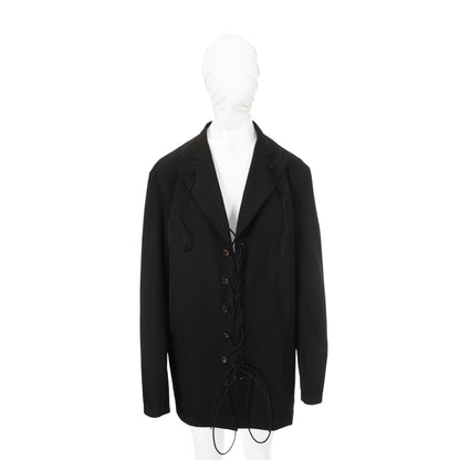 Yohji Yamamoto POUR HOMME 2004 S/S Wool Jacket Black Size 4
