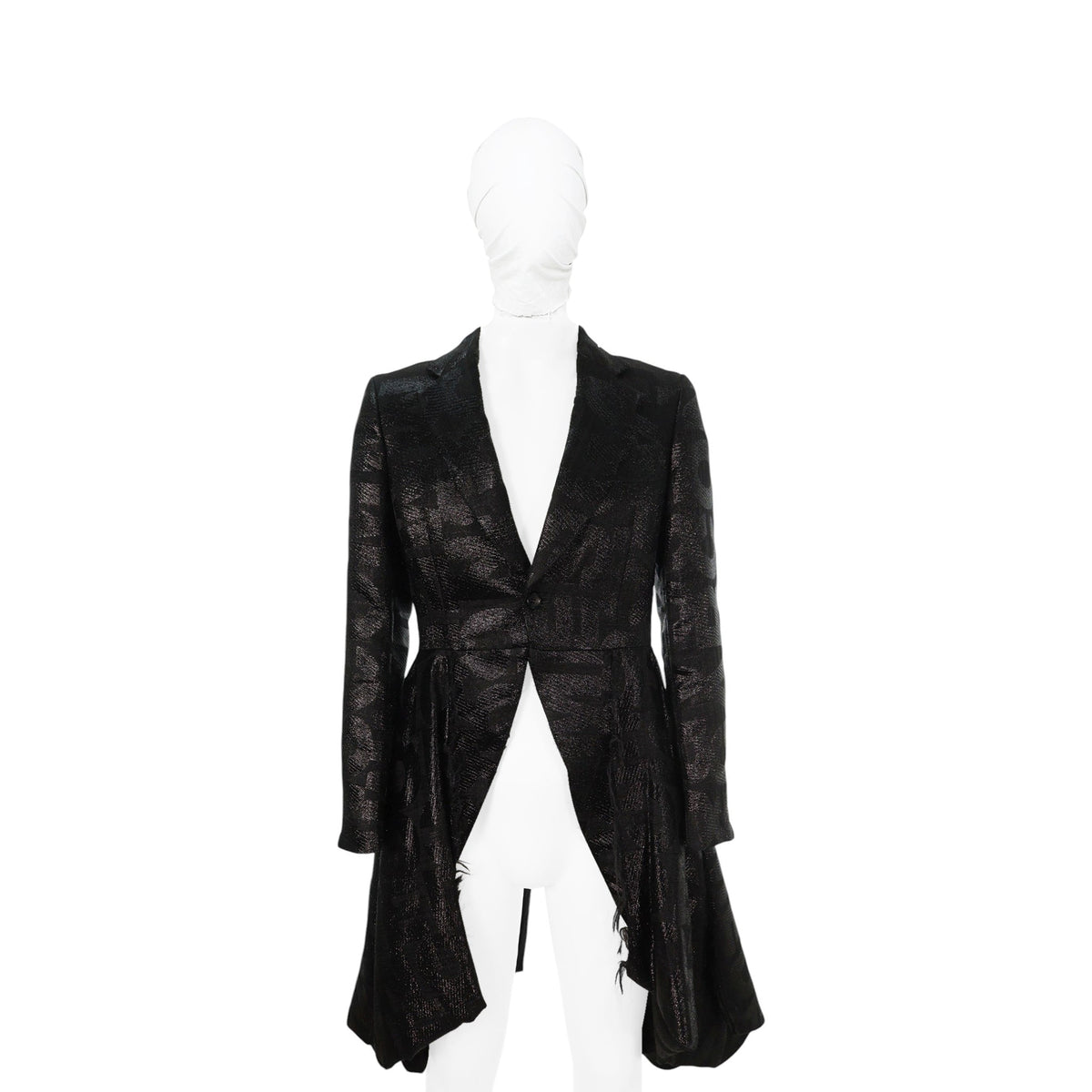 COMME des GARCONS HP 2020 S/S Coat Black Wool Silk Size S