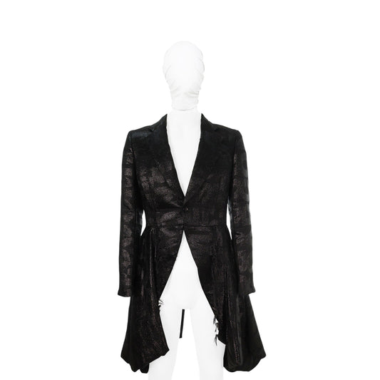 COMME des GARCONS HP 2020 S/S Coat Black Wool Silk Size S