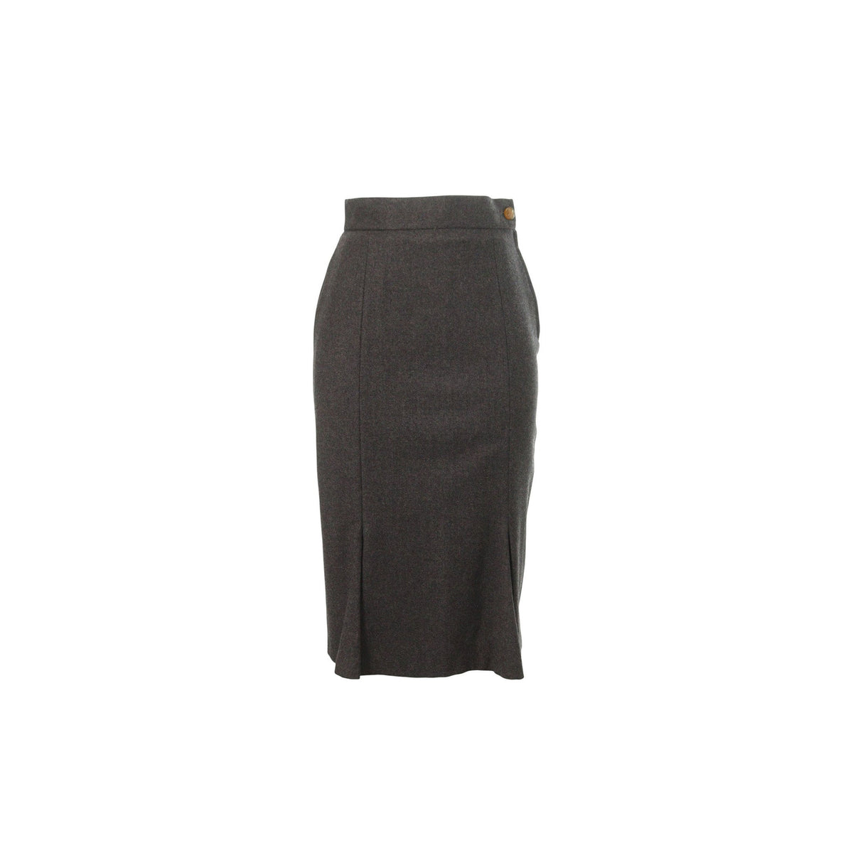 Vivienne Westwood Wool Skirt Gray Beige Size 40