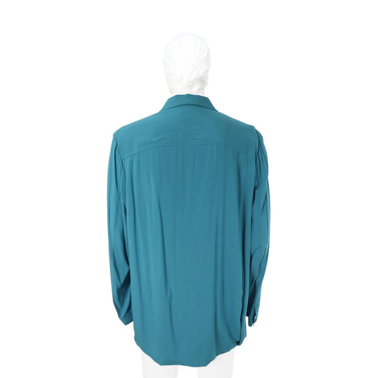 Yohji Yamamoto 2013 S/S Rayon Cupro Jacket Blue Size 2