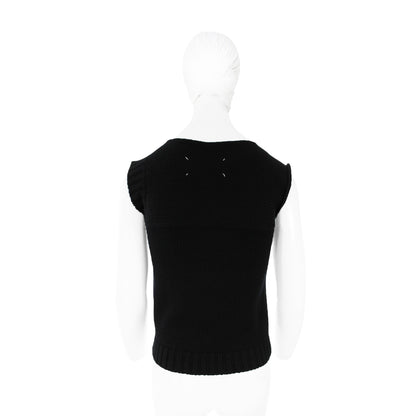 Maison Martin Margiela 1997 A/W Black Wool Vest Size M